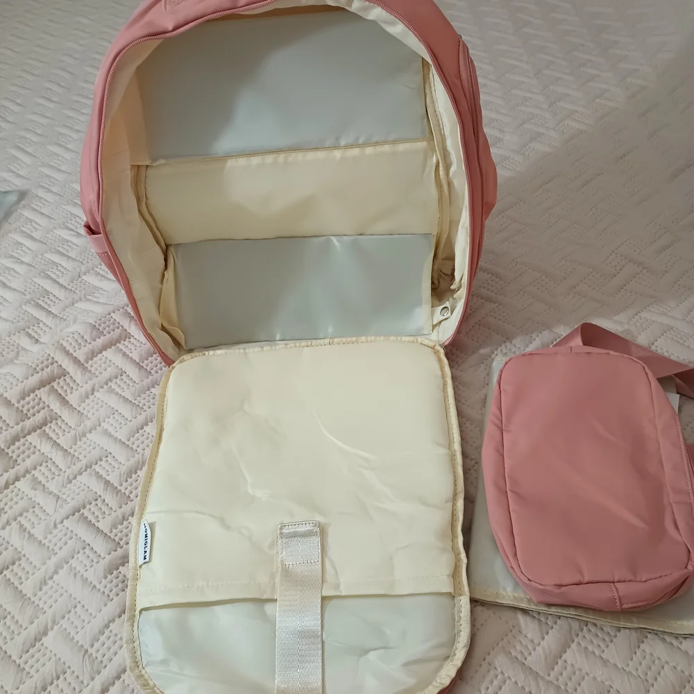 Homiglam Diaper Backpack+Waist Bag+Changing Pad NWOT Pink
